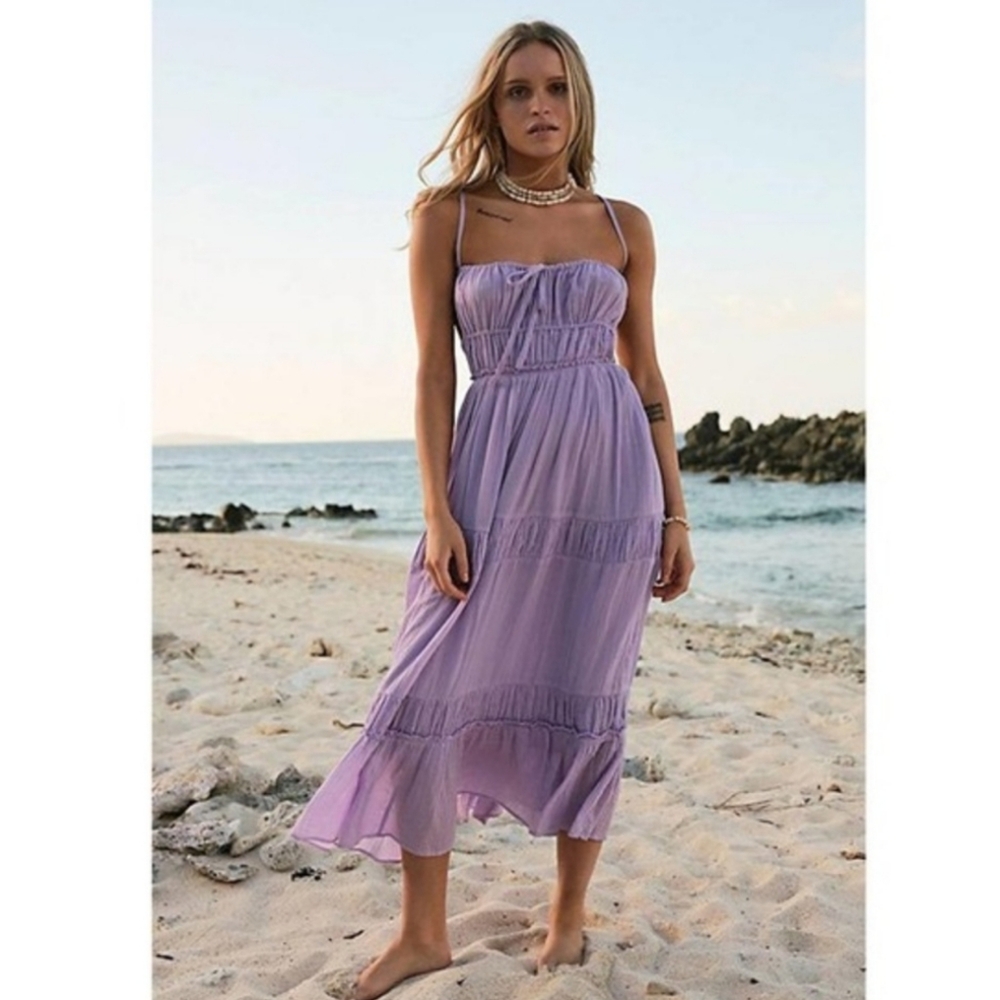 Taking Sides Maxi Dress Purple